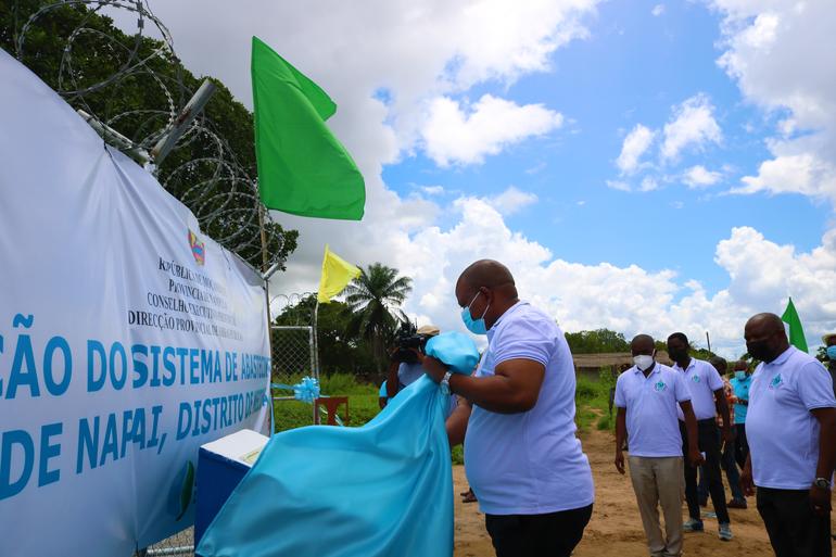 Manuel Rodrigues inaugura sistema de abastecimento de água em Namialo, Distrito de Meconta